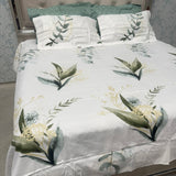 SUMMER SUPER KING SIZE GLACÉ COTTON BEDSHEET WITH 4 PILLOW COVERS