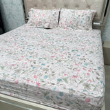 PURE COTTON QUEEN TO KING FITTED SHEET SET – SOFT & BREATHABLE