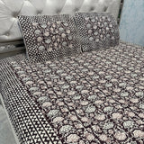SUMMER JAIPURI STYLE PURE COTTON QUILTED REVERSIBLE KING AND QUEEN SIZE BEDCOVER ( not for super king )