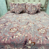 ANTI-SKID PURE CLEAR BEDSHEET SET 5 PCS KING SIZE BEDDING SET
