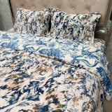 4-PIECE PREMIUM VELVET QUILT SET – SUPER KING SIZE LUXURY BEDDING