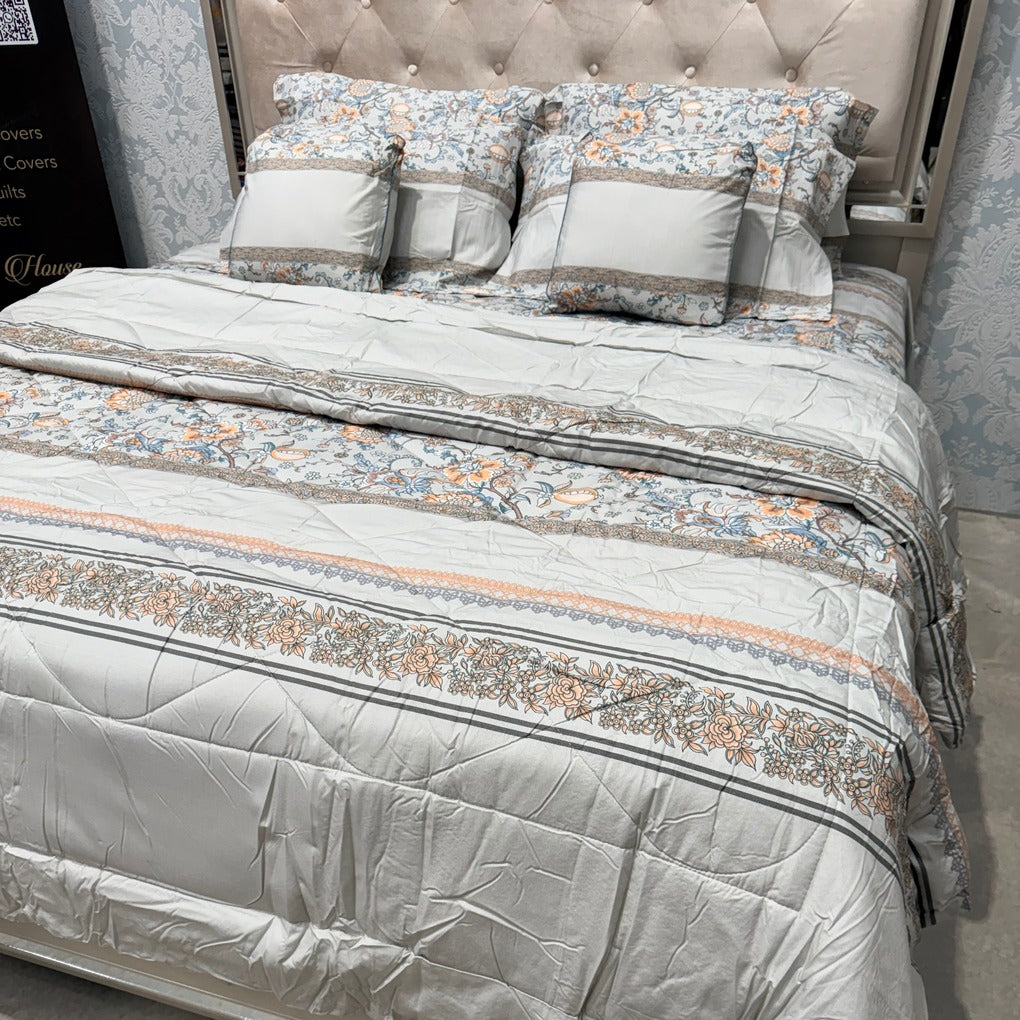 LUXURY JAIPURI 8-PIECE BAMBOO COTTON COMFORTER SET – SUPER KING SIZE