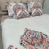 SUMMER JAIPURI STYLE 5 PCS KING SIZE BEDCOVER SET