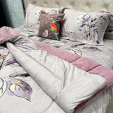 ROSEPETEL DIGITAL FLORAL PRINT QUILT SET | SUPER WARM & SOFT | QUEEN/KING