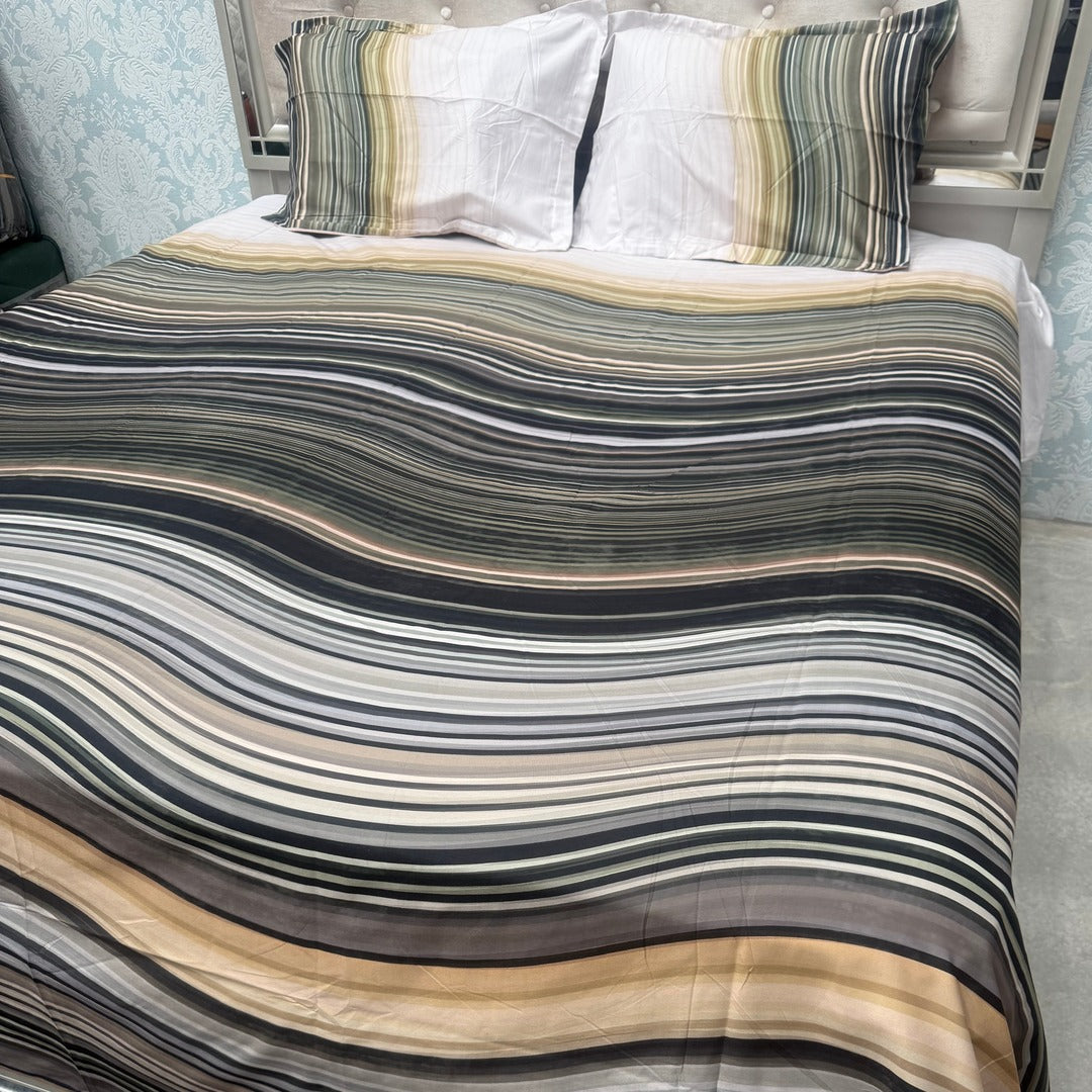 SUMMER 7D DIGITAL PRINT SUPER KING SIZE BEDHSEET SET
