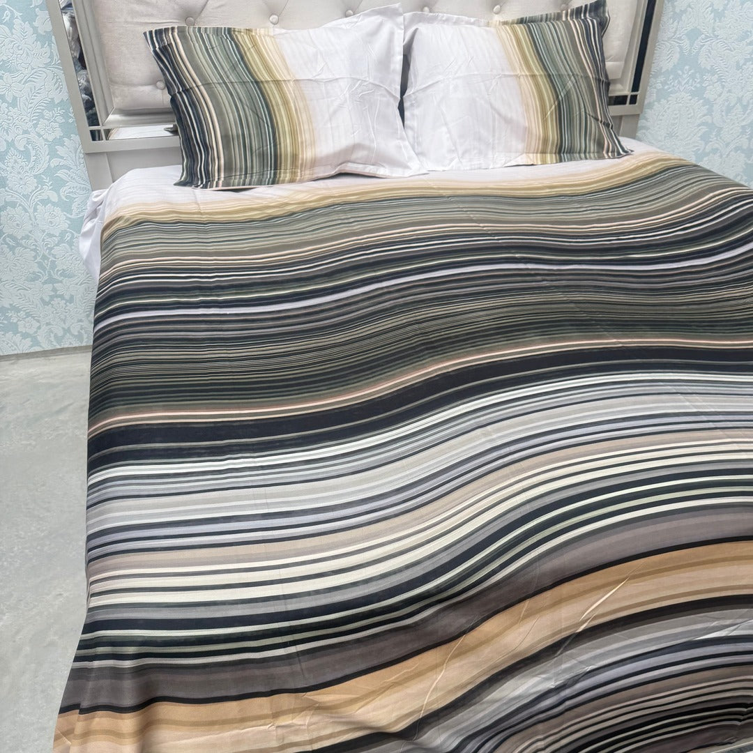 SUMMER 7D DIGITAL PRINT SUPER KING SIZE BEDHSEET SET