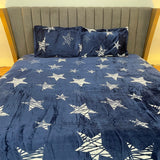 WINTER KING SIZE 3 PCS VELVET BEDSHEET ( fit on super king size as well)