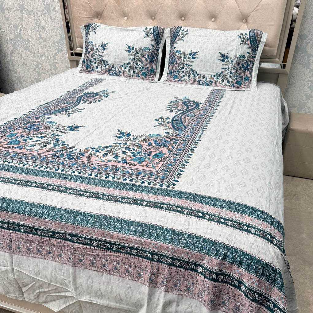 LUXURY PURE COTTON SUPER KING SIZE BEDSHEET SET – PREMIUM COLLECTION