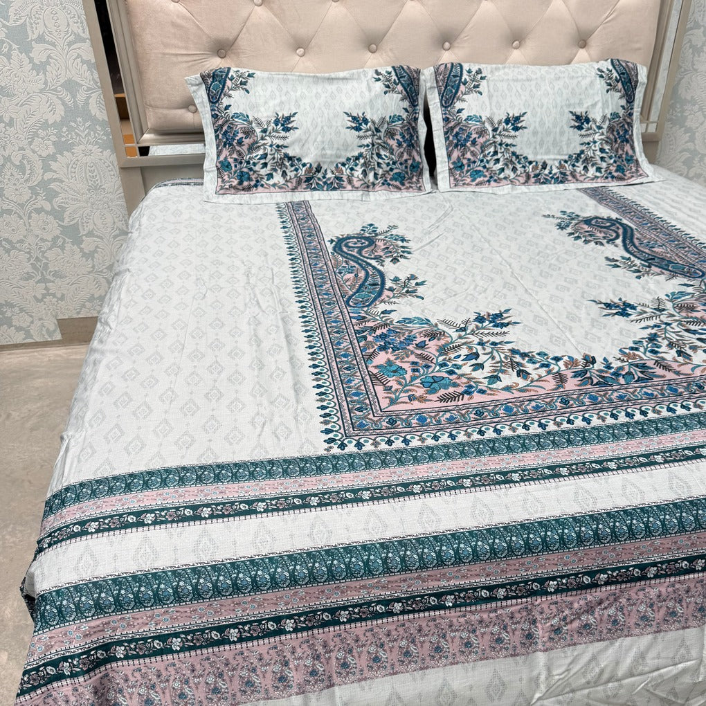 LUXURY PURE COTTON SUPER KING SIZE BEDSHEET SET – PREMIUM COLLECTION
