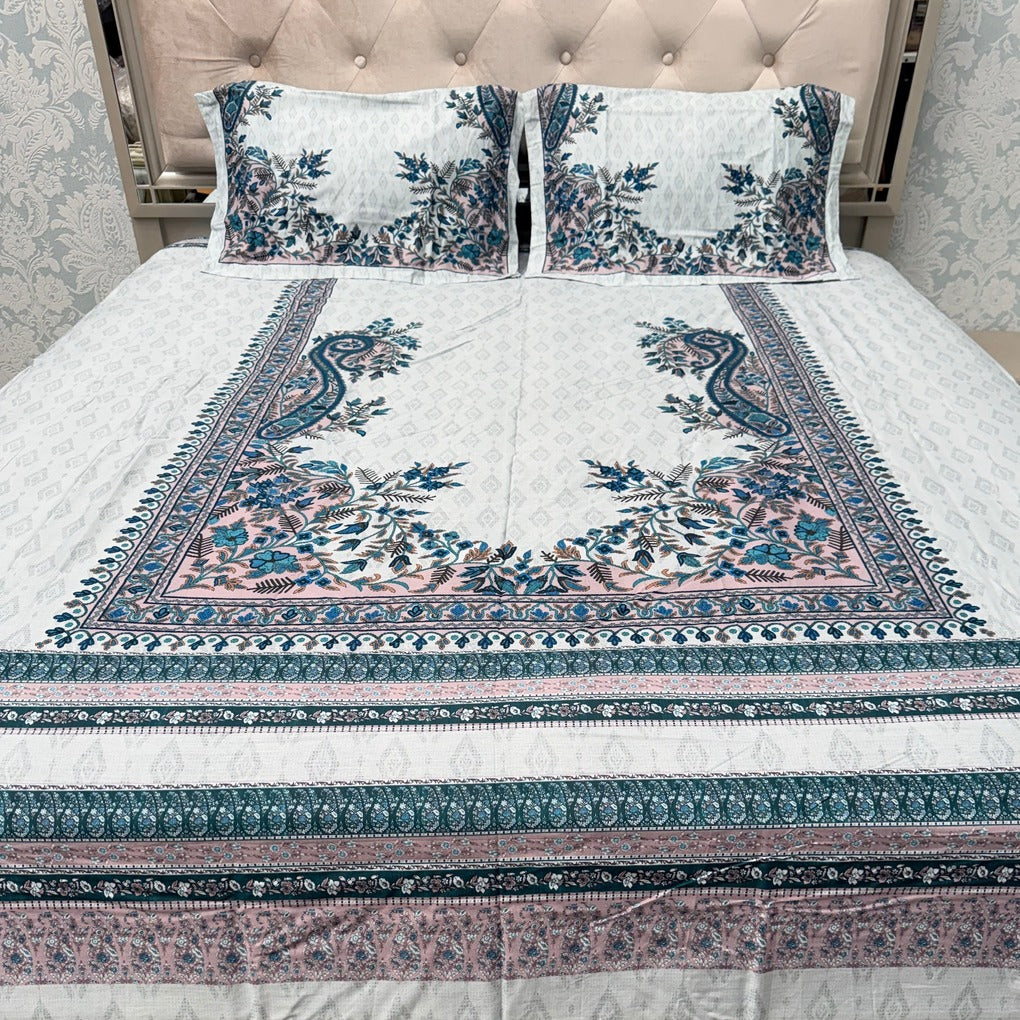 LUXURY PURE COTTON SUPER KING SIZE BEDSHEET SET – PREMIUM COLLECTION