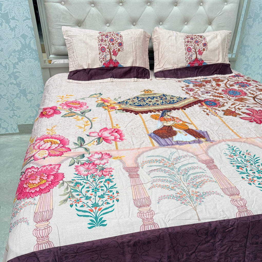 LUXURY PURE COTTON SUPER KING SIZE BEDSHEET SET – PREMIUM COLLECTION