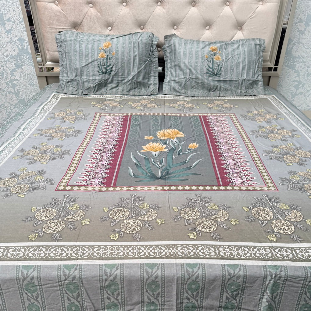 LUXURY PURE COTTON SUPER KING SIZE BEDSHEET SET – PREMIUM COLLECTION
