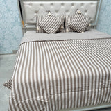 LUXURY REVERSIBLE COMFORTER SET WITH MATCHING PILLOW COVERS & CUSHIONS