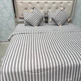 LUXURY REVERSIBLE COMFORTER SET WITH MATCHING PILLOW COVERS & CUSHIONS