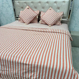 LUXURY REVERSIBLE COMFORTER SET WITH MATCHING PILLOW COVERS & CUSHIONS