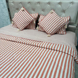 LUXURY REVERSIBLE COMFORTER SET WITH MATCHING PILLOW COVERS & CUSHIONS