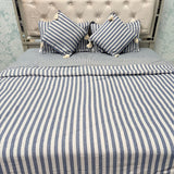 LUXURY REVERSIBLE COMFORTER SET WITH MATCHING PILLOW COVERS & CUSHIONS