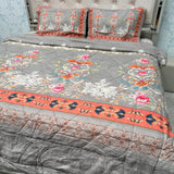 PREMIUM PURE COTTON SUPER KING SIZE 4-PIECE COMFORTER & AC BEDDING SET – LUXURY YEAR-ROUND COMFORT