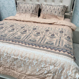 PREMIUM PURE COTTON SUPER KING SIZE 4-PIECE COMFORTER & AC BEDDING SET – LUXURY YEAR-ROUND COMFORT