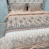PREMIUM PURE COTTON SUPER KING SIZE 4-PIECE COMFORTER & AC BEDDING SET – LUXURY YEAR-ROUND COMFORT