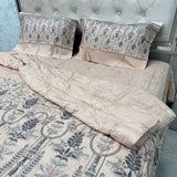 PREMIUM PURE COTTON SUPER KING SIZE 4-PIECE COMFORTER & AC BEDDING SET – LUXURY YEAR-ROUND COMFORT