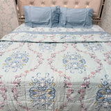 PREMIUM PURE COTTON SUPER KING SIZE 4-PIECE COMFORTER & AC BEDDING SET – LUXURY YEAR-ROUND COMFORT
