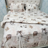 PREMIUM PURE COTTON SUPER KING SIZE 4-PIECE COMFORTER & AC BEDDING SET – LUXURY YEAR-ROUND COMFORT