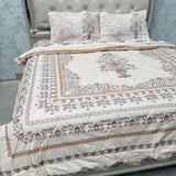 PREMIUM PURE COTTON SUPER KING SIZE 4-PIECE COMFORTER & AC BEDDING SET – LUXURY YEAR-ROUND COMFORT