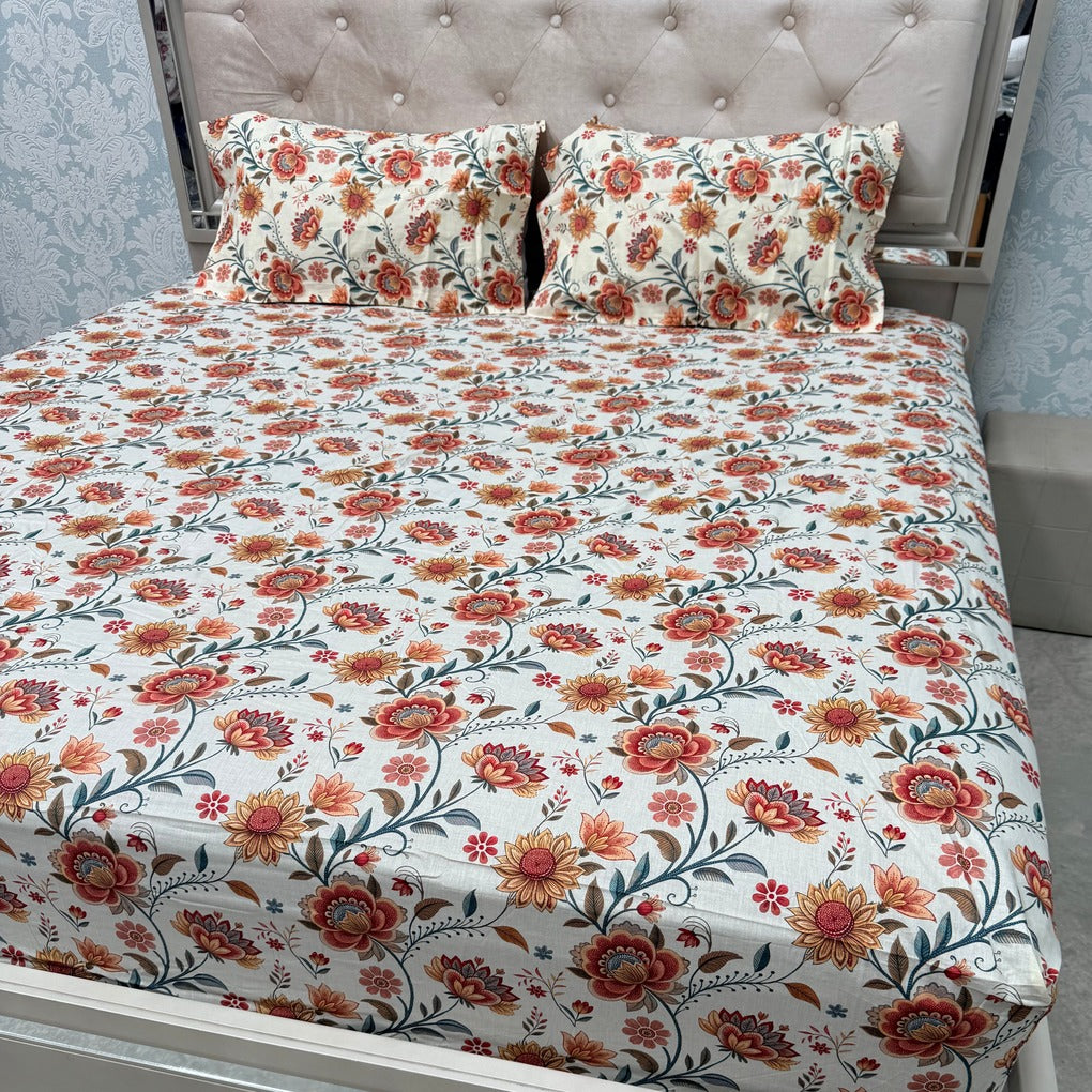 PREMIUM SUPER KING FITTED SHEET PURE COTTON – CUSTOM SELECTED DESIGNS