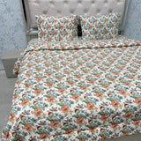 JAIPURI PRINTS PURE COTTON VINTAGE FLORAL COMFORTER SET – KING TO SUPER KING